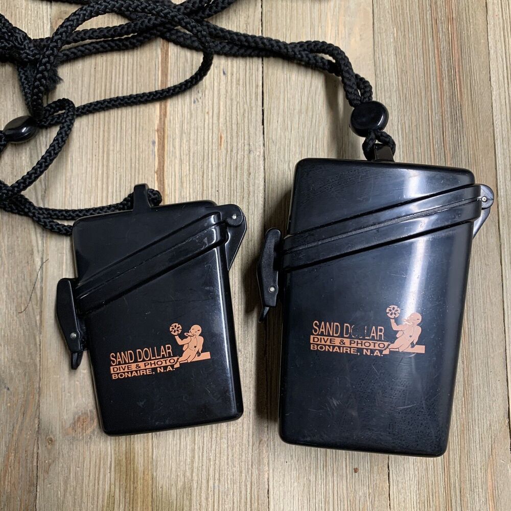 SAND DOLLAR® Dive & Photo Souvenir Plastic Waterproof ID Storage Cases Bonaire